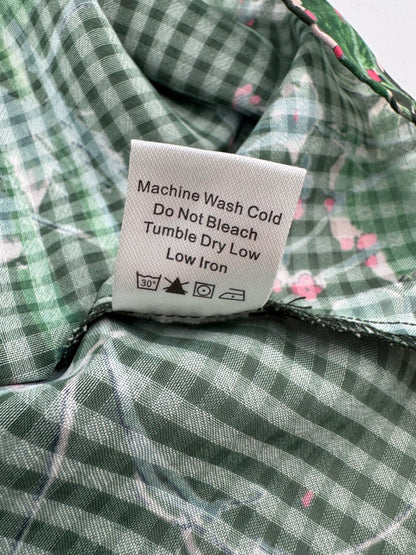 Tuckernuck Green Layered Floral Top