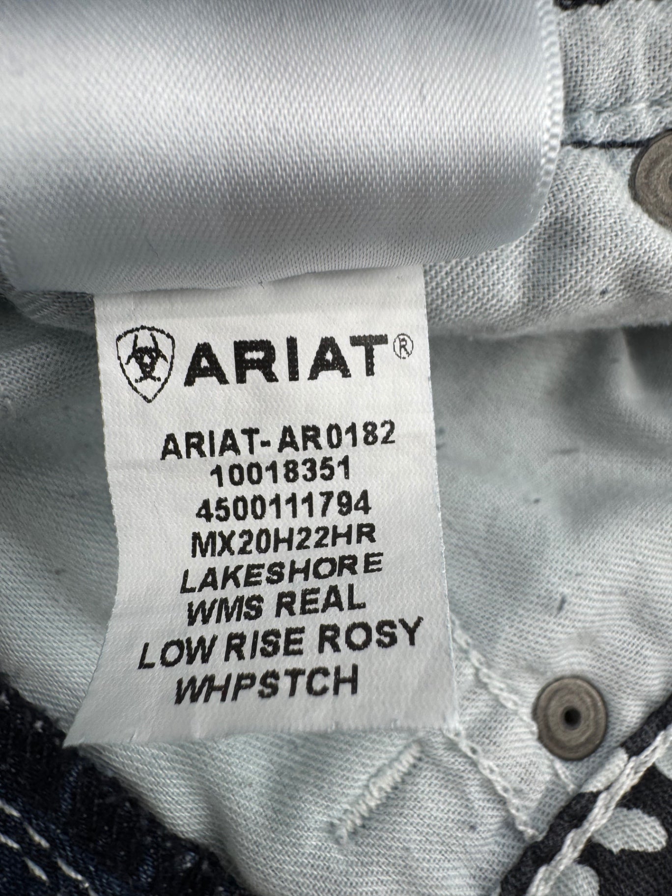 Ariat Low Rise Boot Denim Jeans