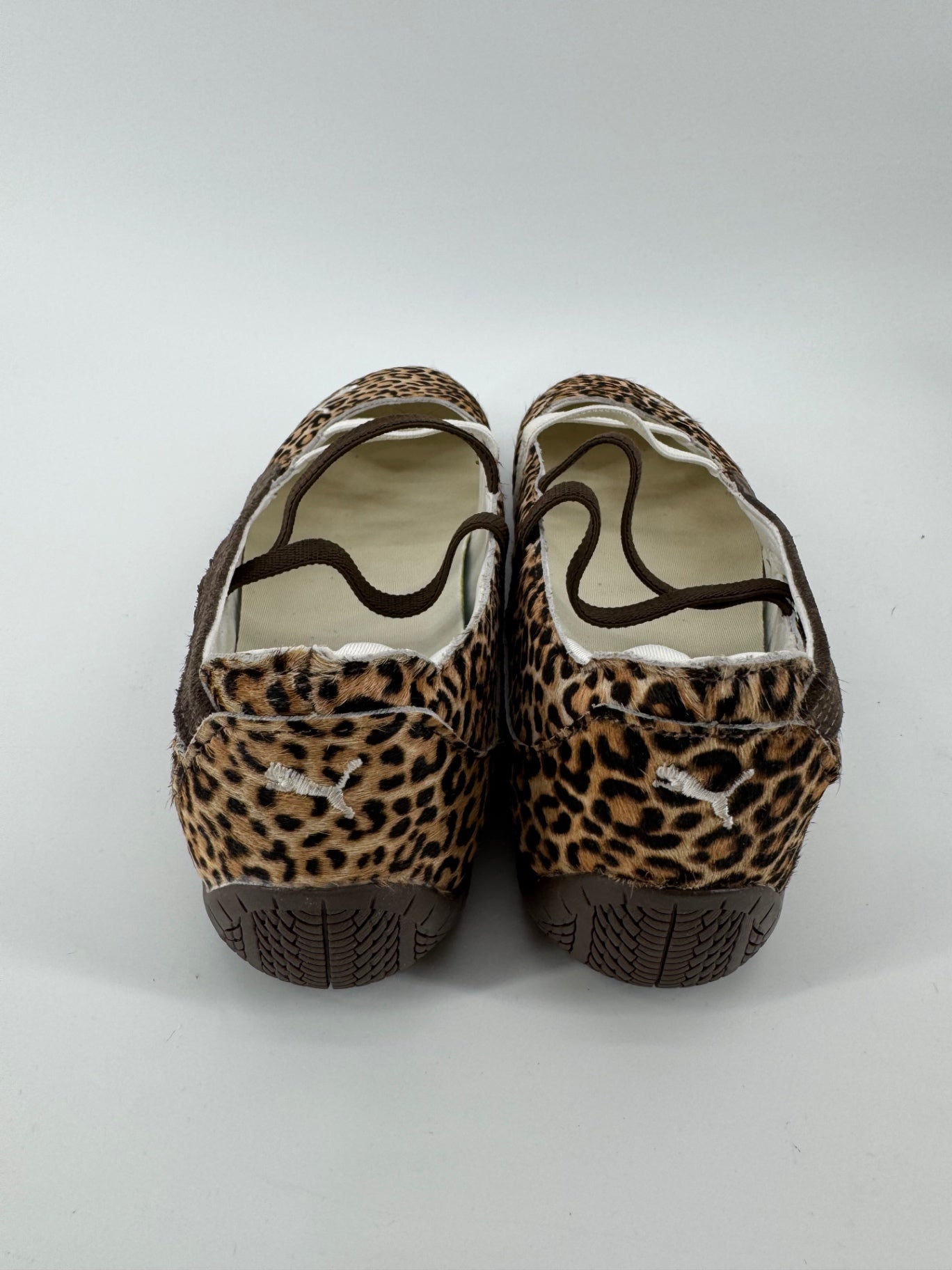 Puma Brown Leopard Print Slip On