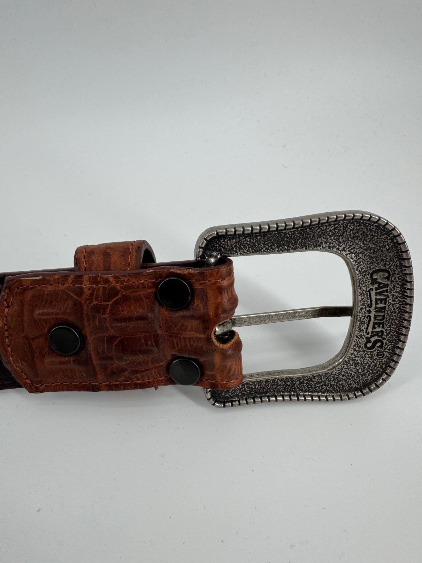 Cavender's Brown Leather Belt