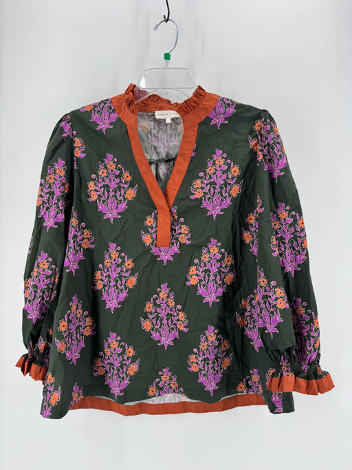 Entro Green Floral Top