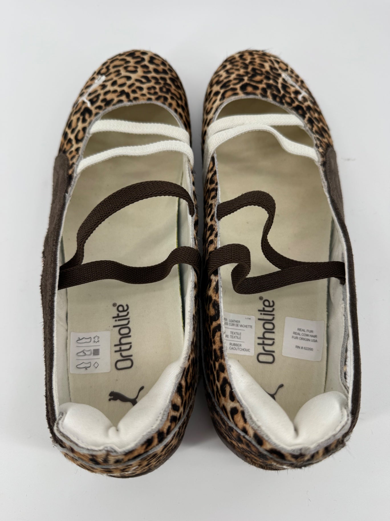 Puma Brown Leopard Print Slip On