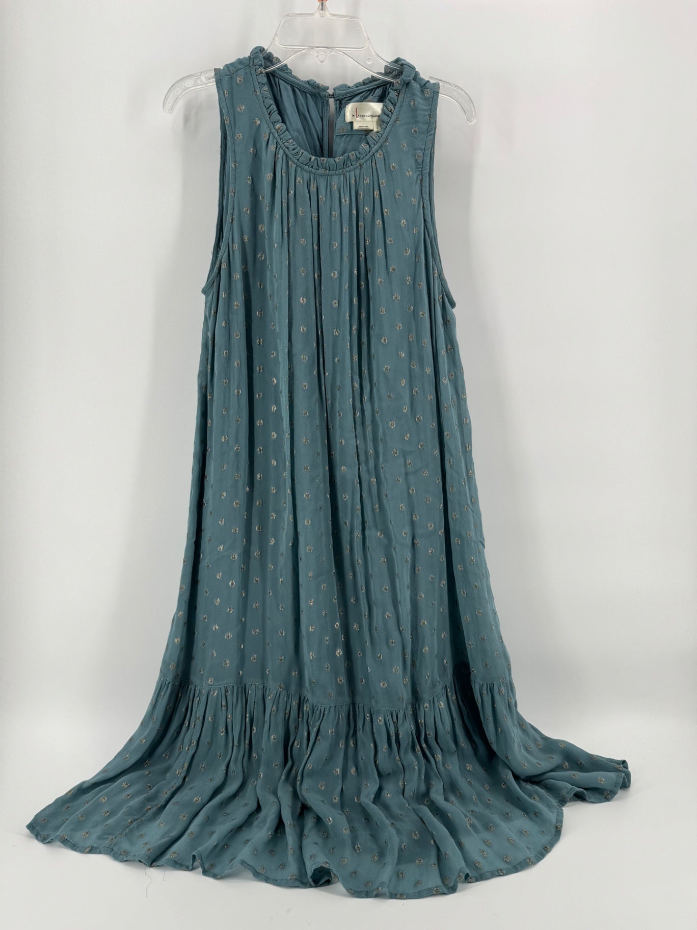 Anthropologie Sleeveless Teal Dress