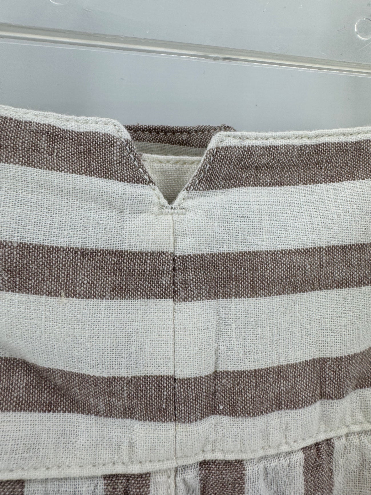 Anthropologie Beige/Brown Striped Pants