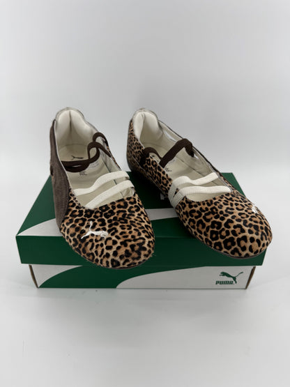 Puma Brown Leopard Print Slip On