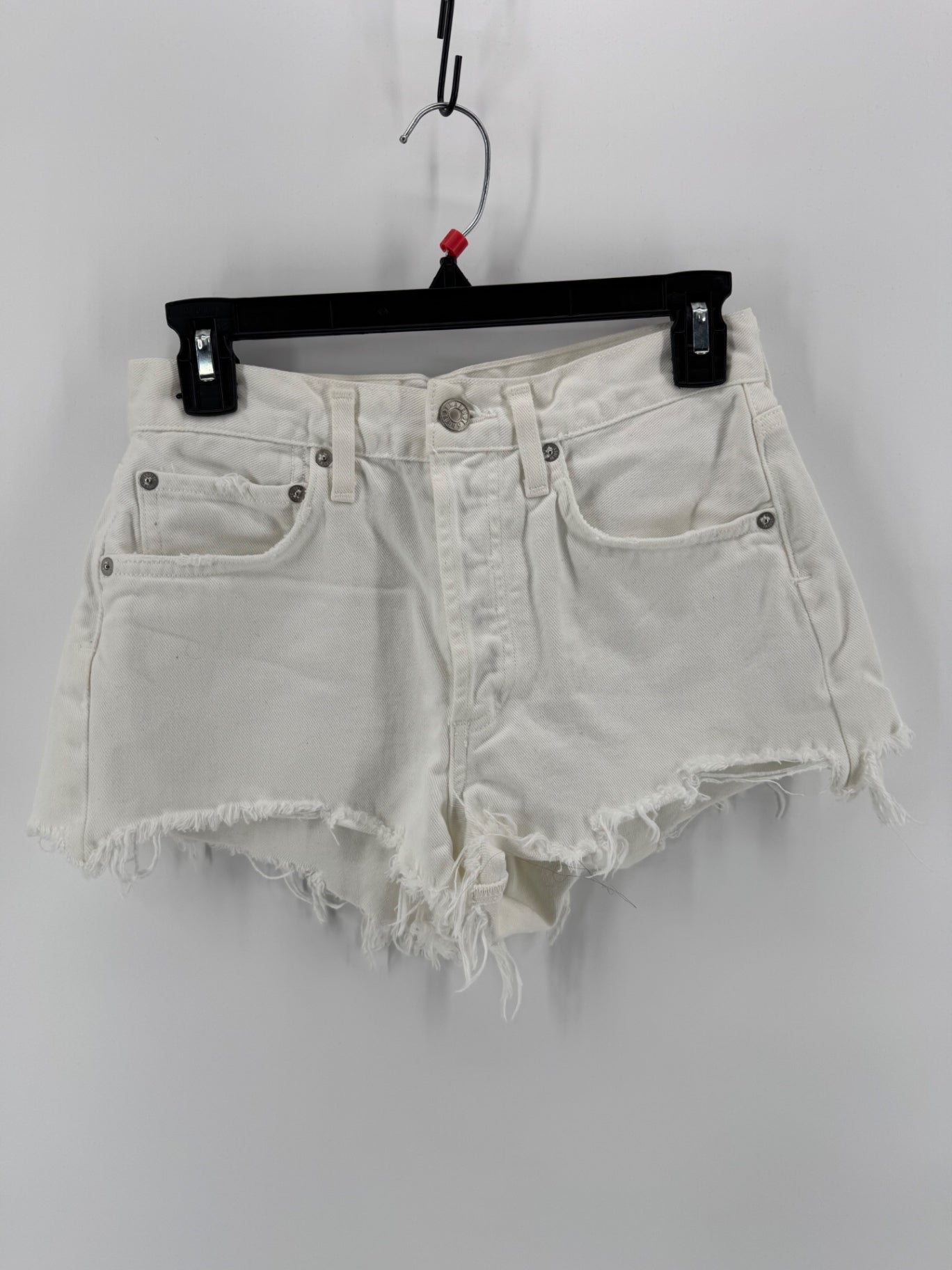 AGOLDE White Denim Shorts