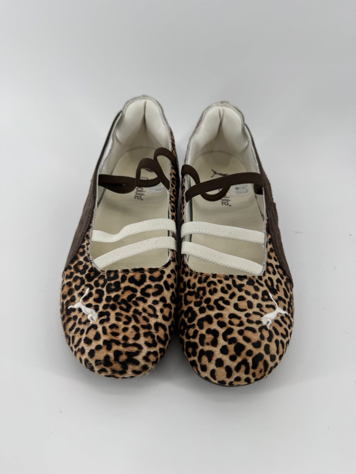 Puma Brown Leopard Print Slip On