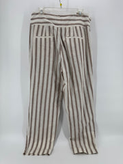 Anthropologie Beige/Brown Striped Pants