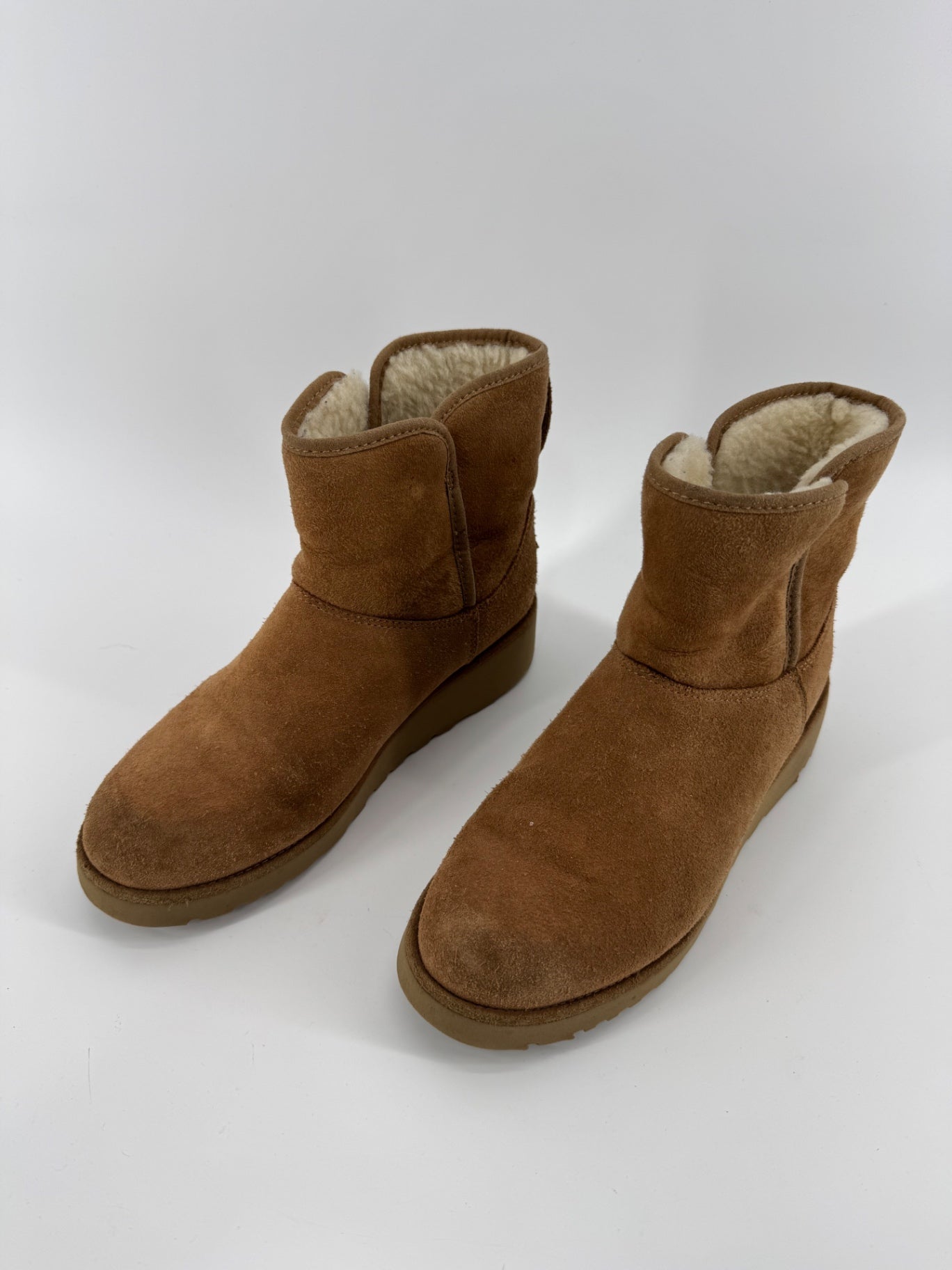 UGG Brown Fur Ankle Boots