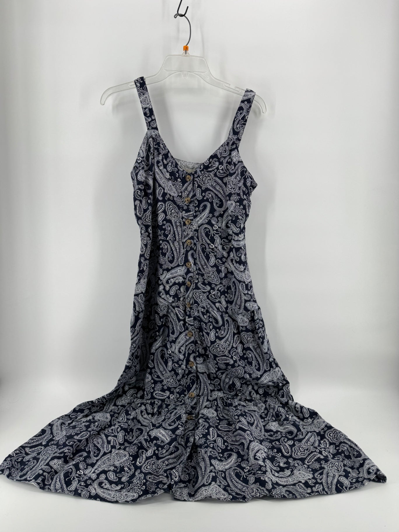 LOFT Navy Paisley Dress