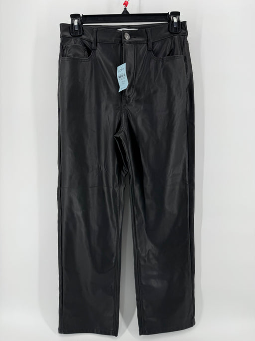 LOFT Black Leather Pants Petite