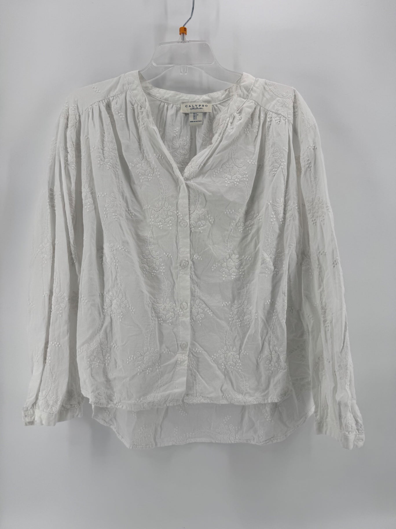 Calypso St. Barth White Floral Top