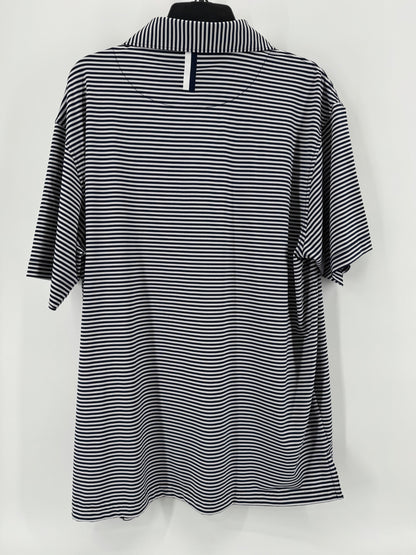Rhoback White/Navy Striped Shirt
