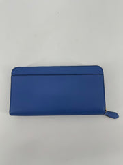 Kate Spade Blue Saffiano Leather Tote + Matching Zip-Around Wallet Set