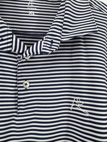 Rhoback White/Navy Striped Shirt