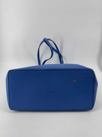 Kate Spade Blue Saffiano Leather Tote + Matching Zip-Around Wallet Set