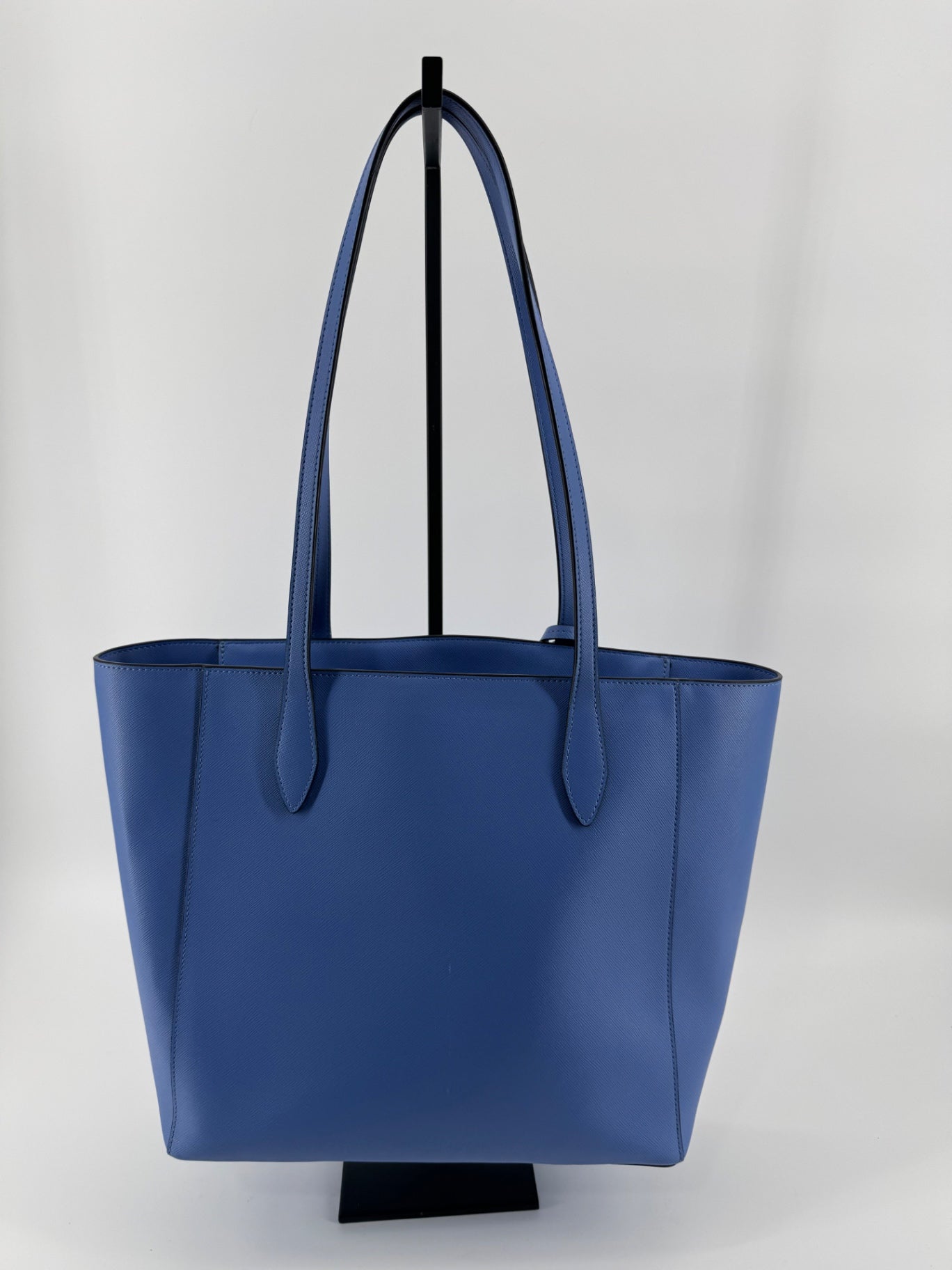 Kate Spade Blue Saffiano Leather Tote + Matching Zip-Around Wallet Set