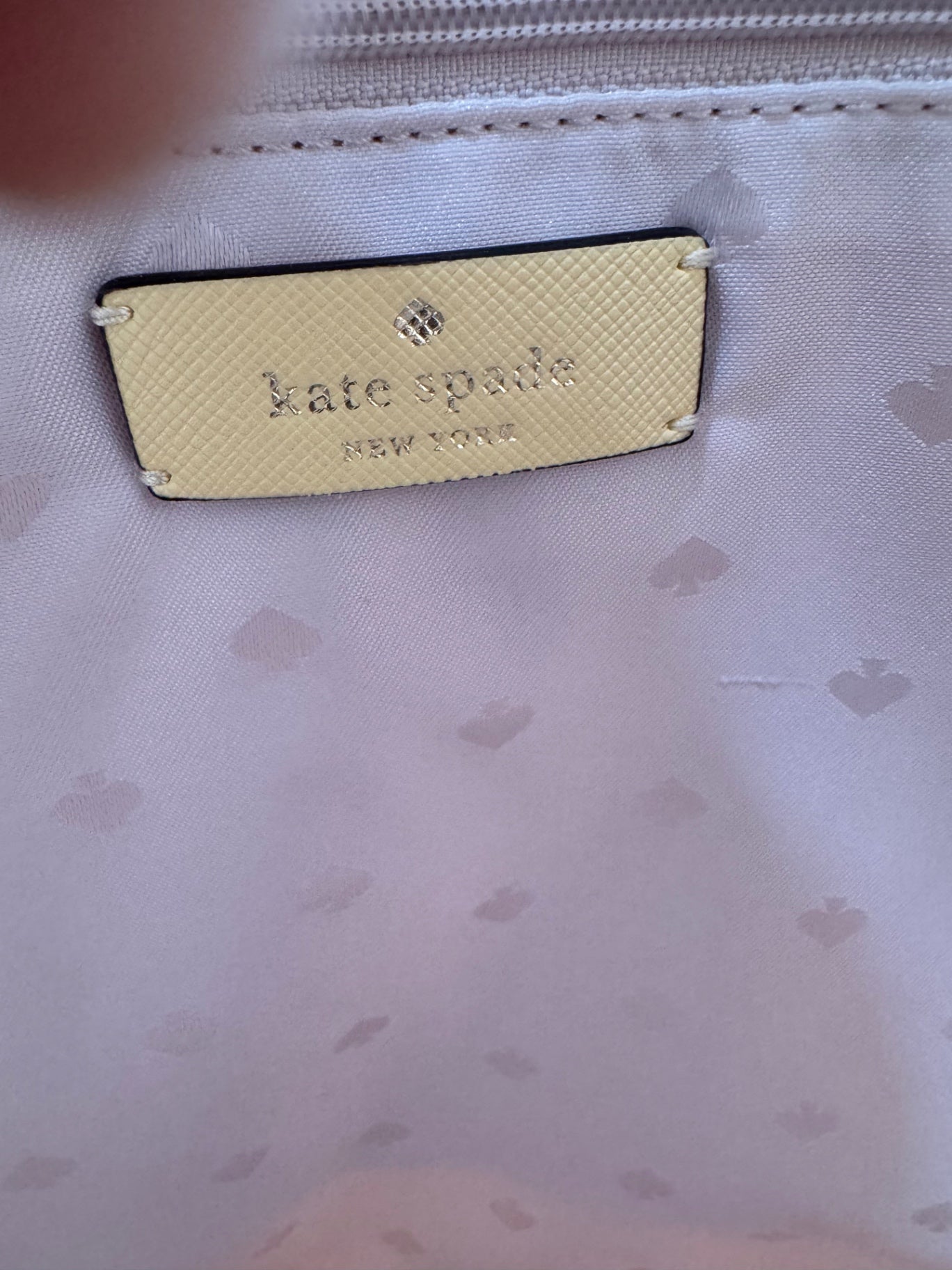 Kate Spade Yellow Saffiano Leather Tote w/ Flower Charm