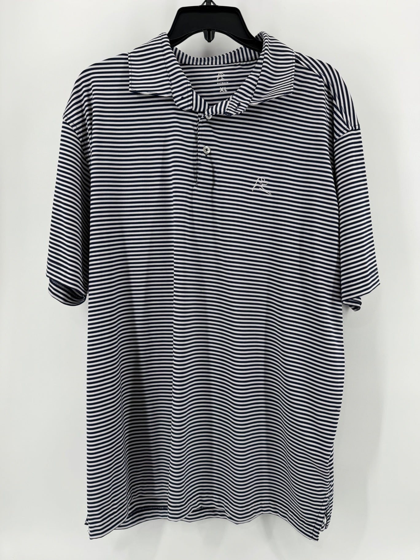 Rhoback White/Navy Striped Shirt