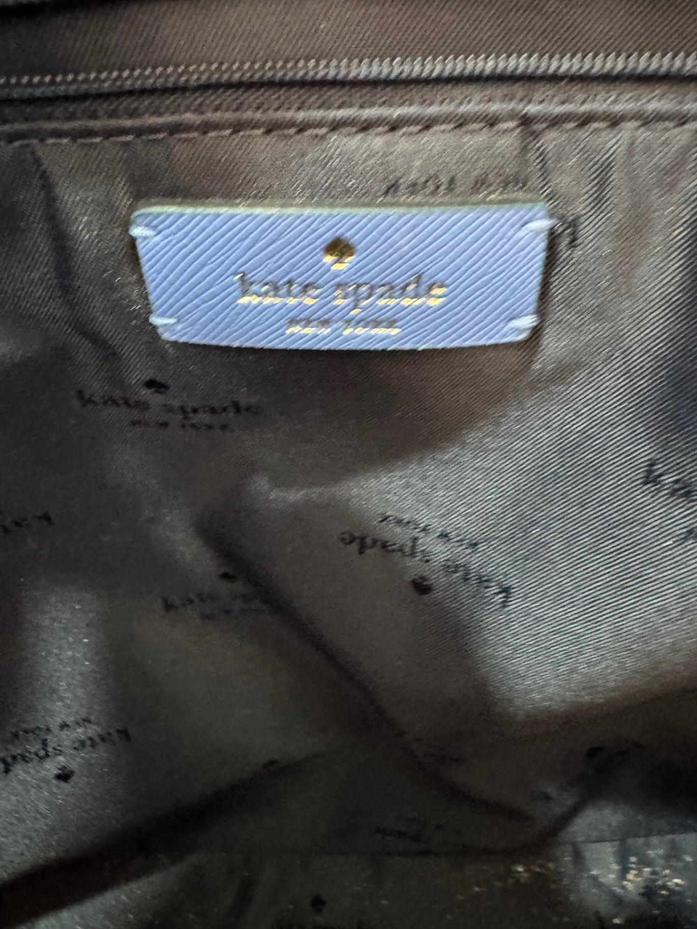 Kate Spade Blue Saffiano Leather Tote + Matching Zip-Around Wallet Set