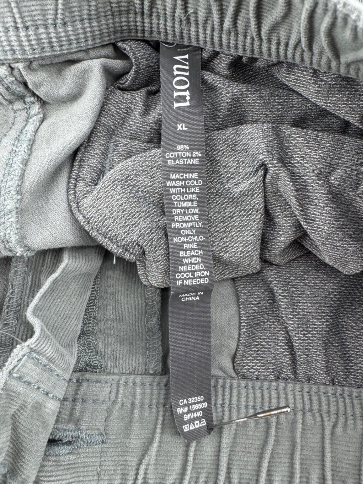 Vuori Green Corduroy Joggers
