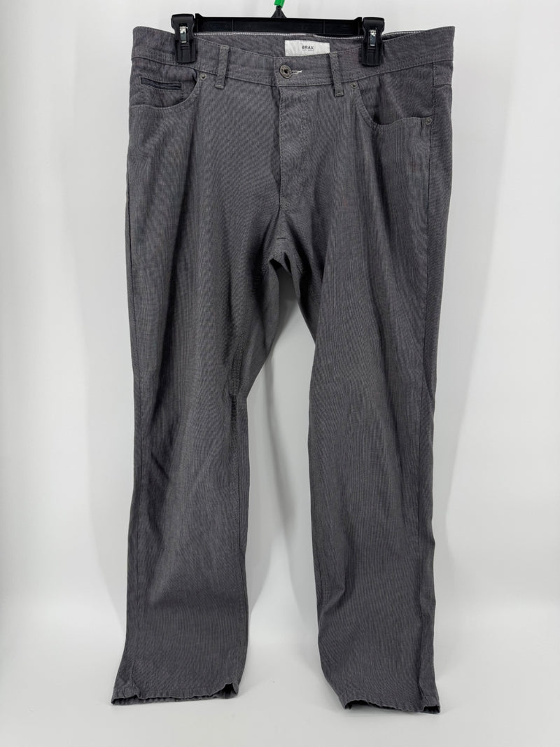 Brax Gray Cooper Fancy Regular Fit Pants