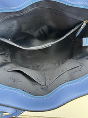 Kate Spade Blue Saffiano Leather Tote + Matching Zip-Around Wallet Set
