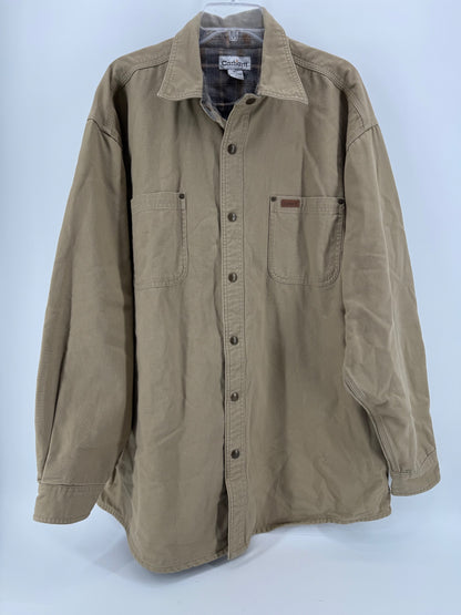 Carhartt Tan Button Up Coat