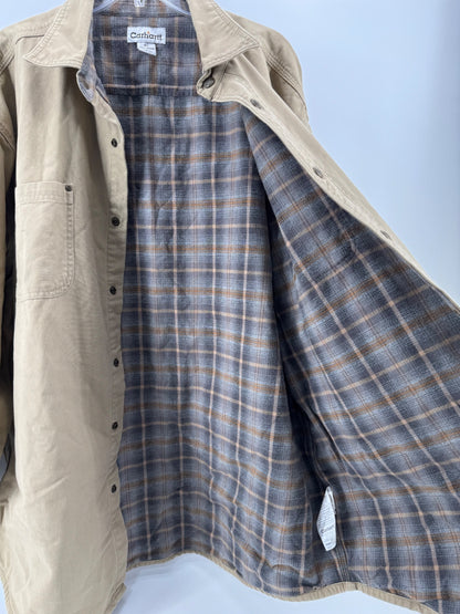 Carhartt Tan Button Up Coat