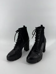 Aldo Black Chunky Heel Boosts