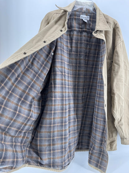Carhartt Tan Button Up Coat