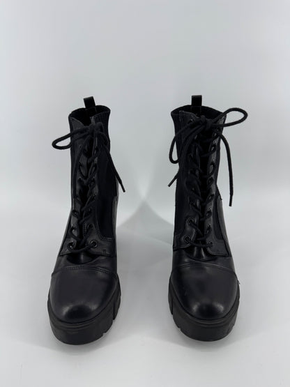 Aldo Black Chunky Heel Boosts