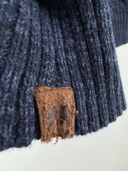 The Normal Brand Navy/Maroon Sweater