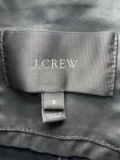 J.Crew Black Button Up/Zip Raincoat
