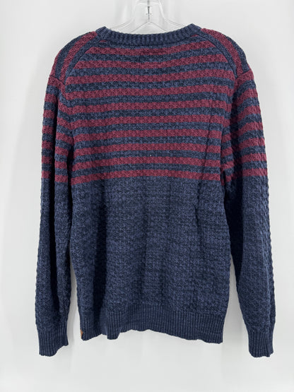The Normal Brand Navy/Maroon Sweater