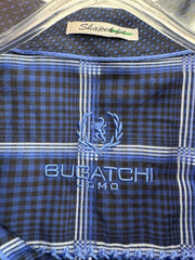 Bugatchi Uomo Blue Cotton Button Up