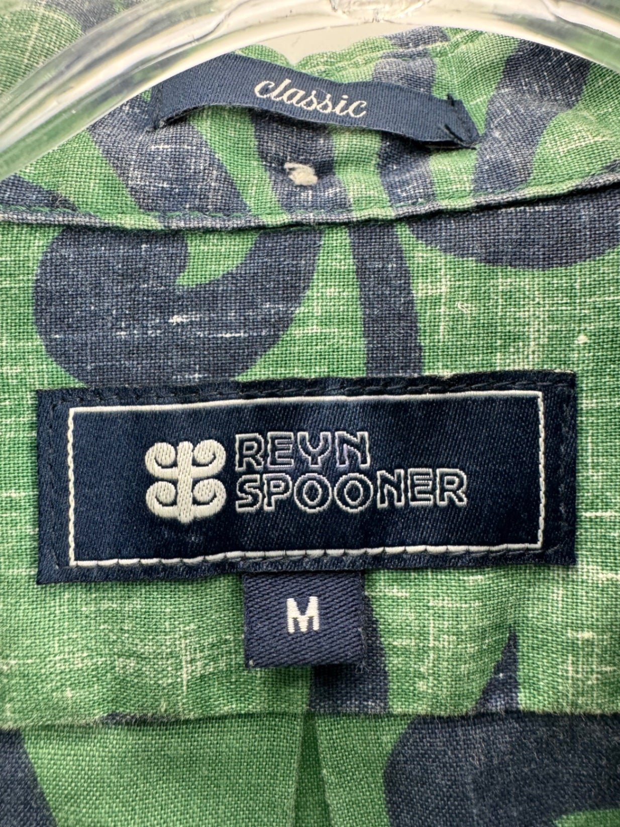 Reyn Spooner Green/Navy Button Up