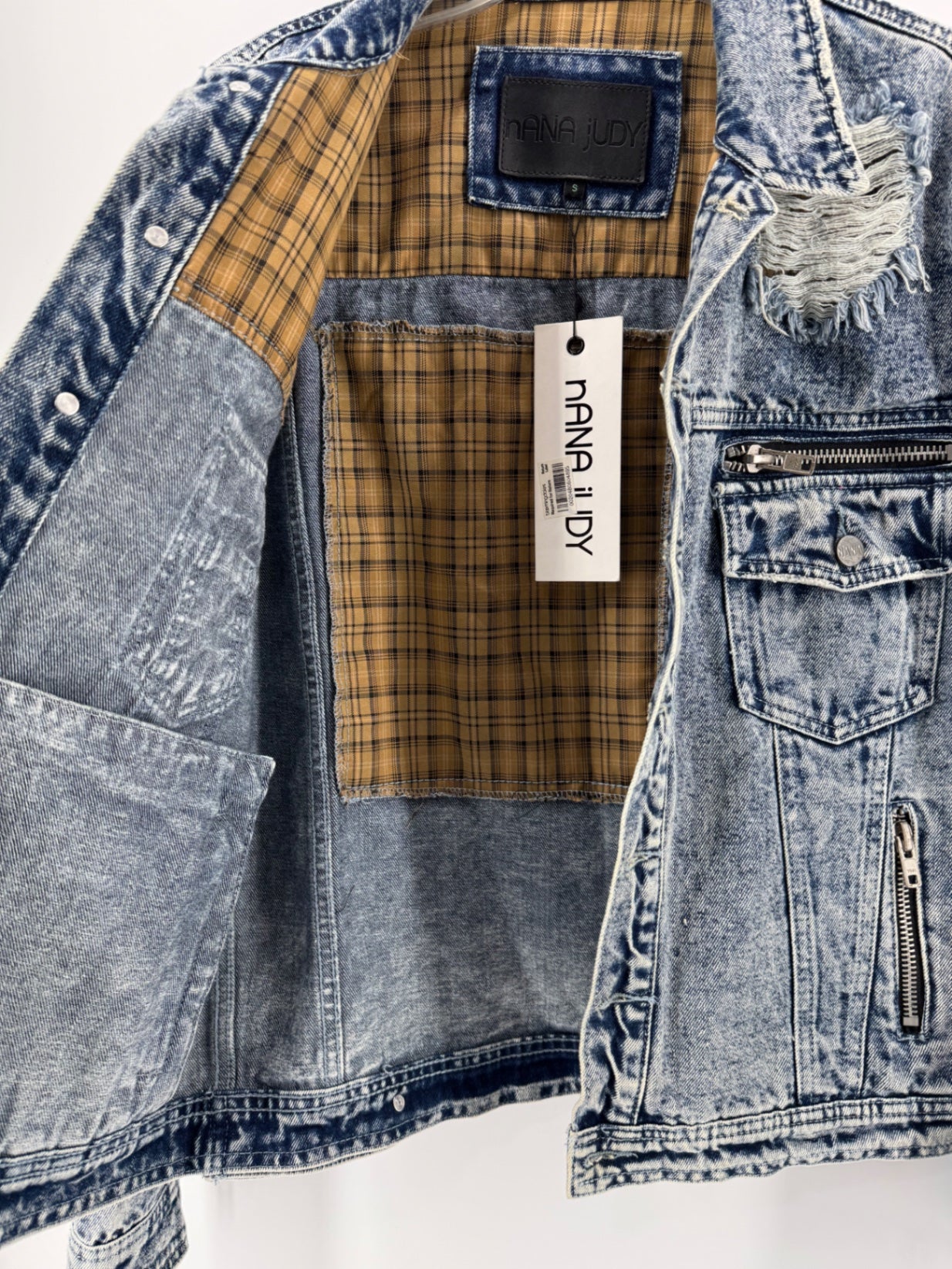 Nana Judy Distressed Denim Jacket