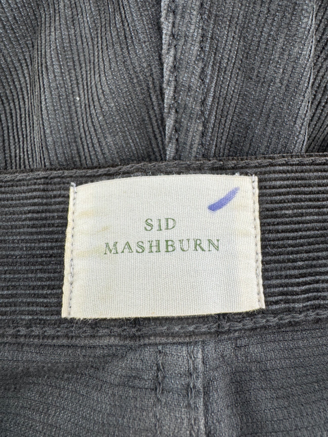 Sid Mashburn Black Corduroy Pants