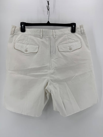 Wallace & Barnes White Cotton Shorts