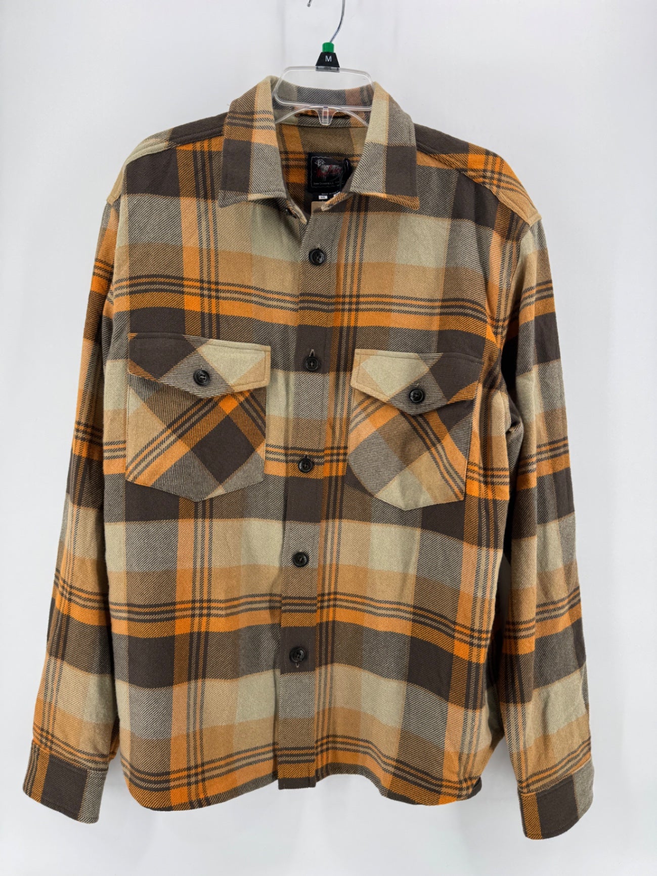 Woolrich Brown/Yellow Plaid Button Up