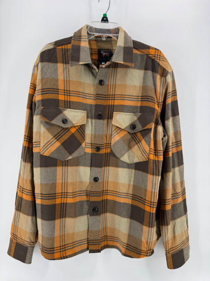 Woolrich Brown/Yellow Plaid Button Up