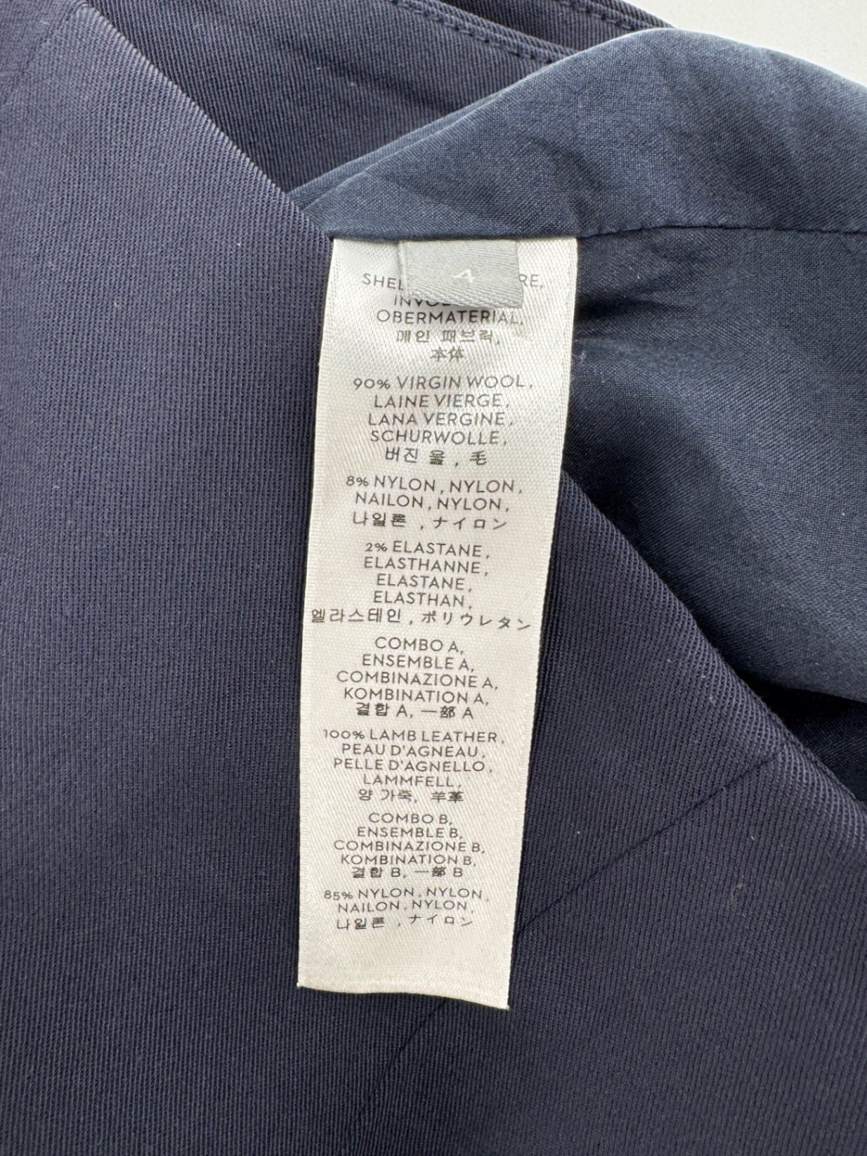 Reed Krakoff Navy Wrap Skirt