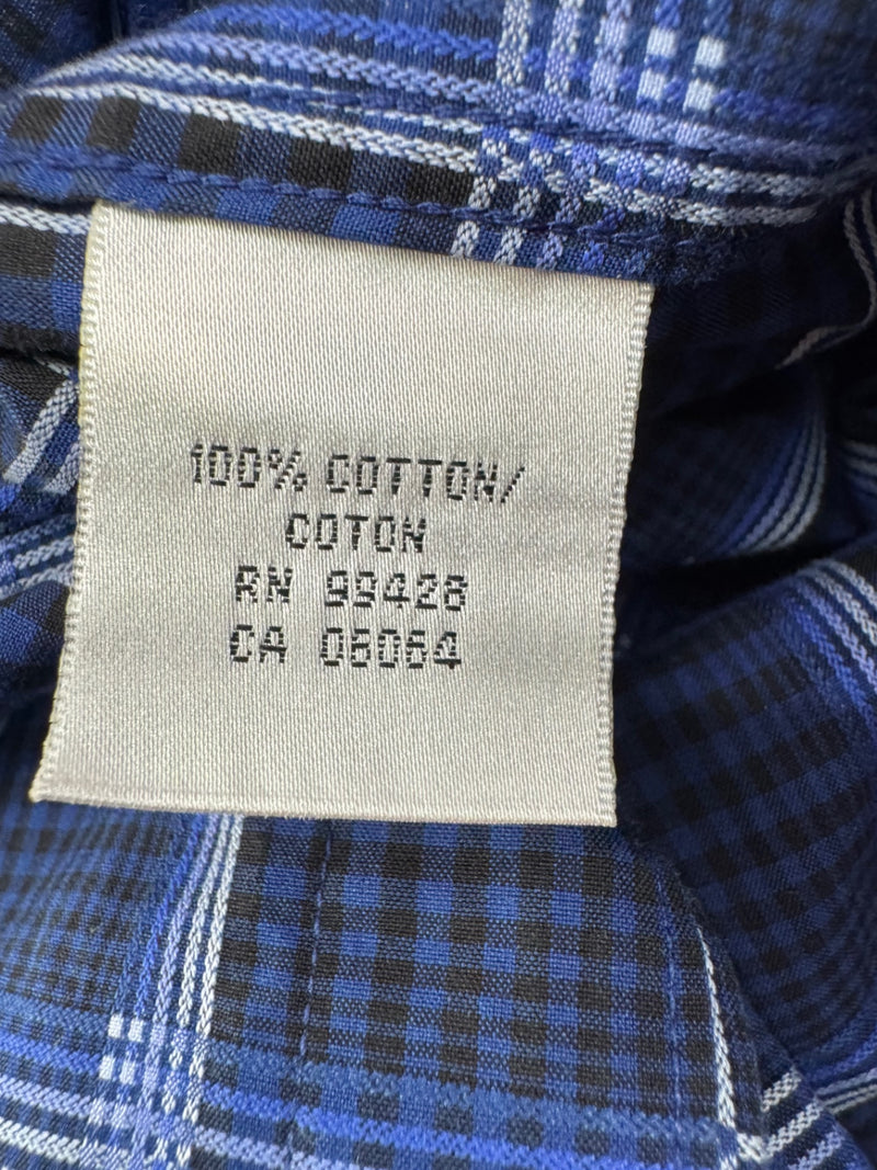 Bugatchi Uomo Blue Cotton Button Up