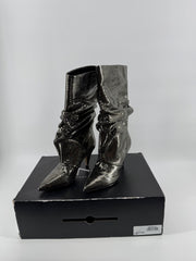 Marc Fisher LTD Gold Snakeskin Heel Boots