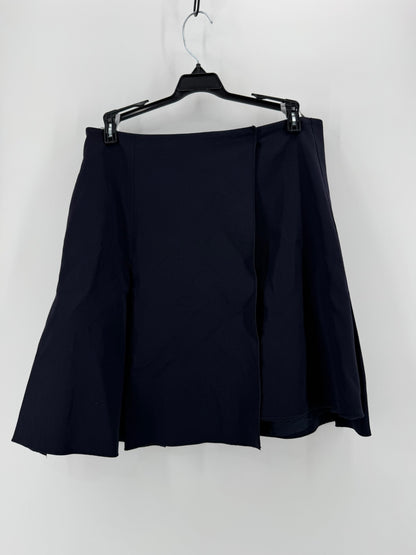 Reed Krakoff Navy Wrap Skirt