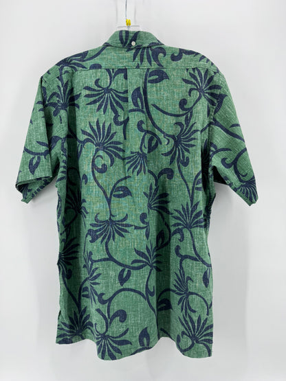 Reyn Spooner Green/Navy Button Up