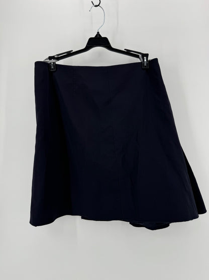 Reed Krakoff Navy Wrap Skirt