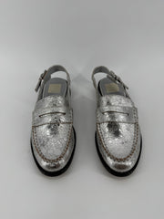 Dolce Vita Silver Slingback Loafers