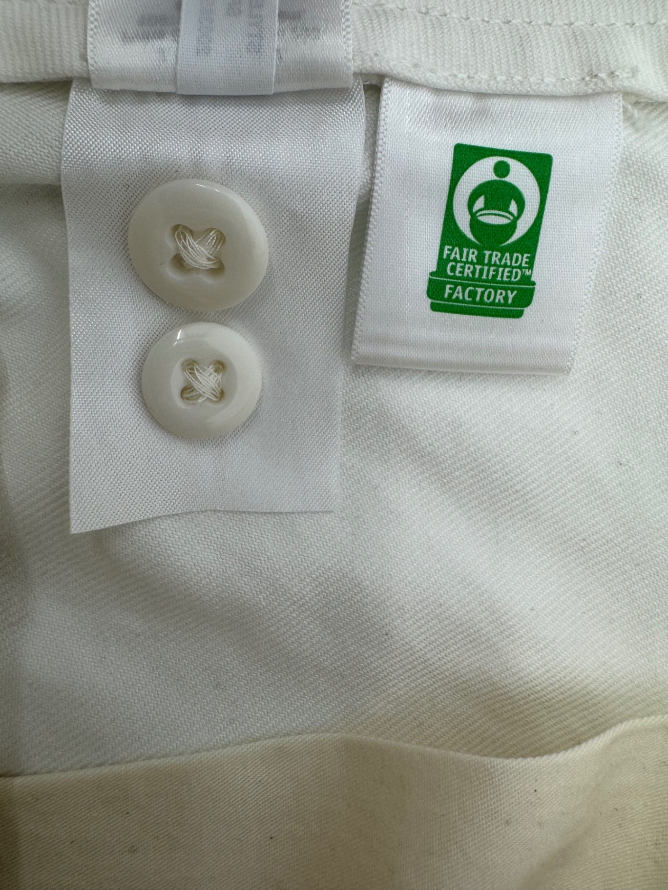Wallace & Barnes White Cotton Shorts